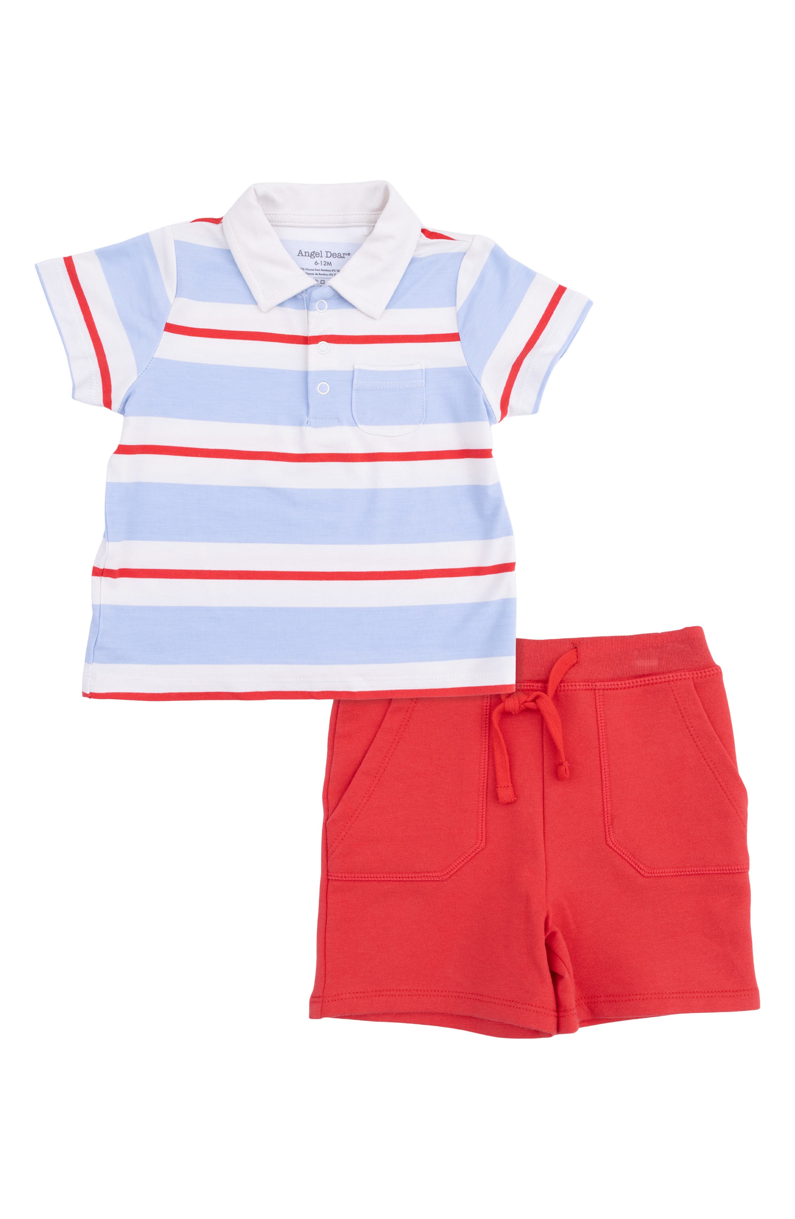 selected BLUE RED