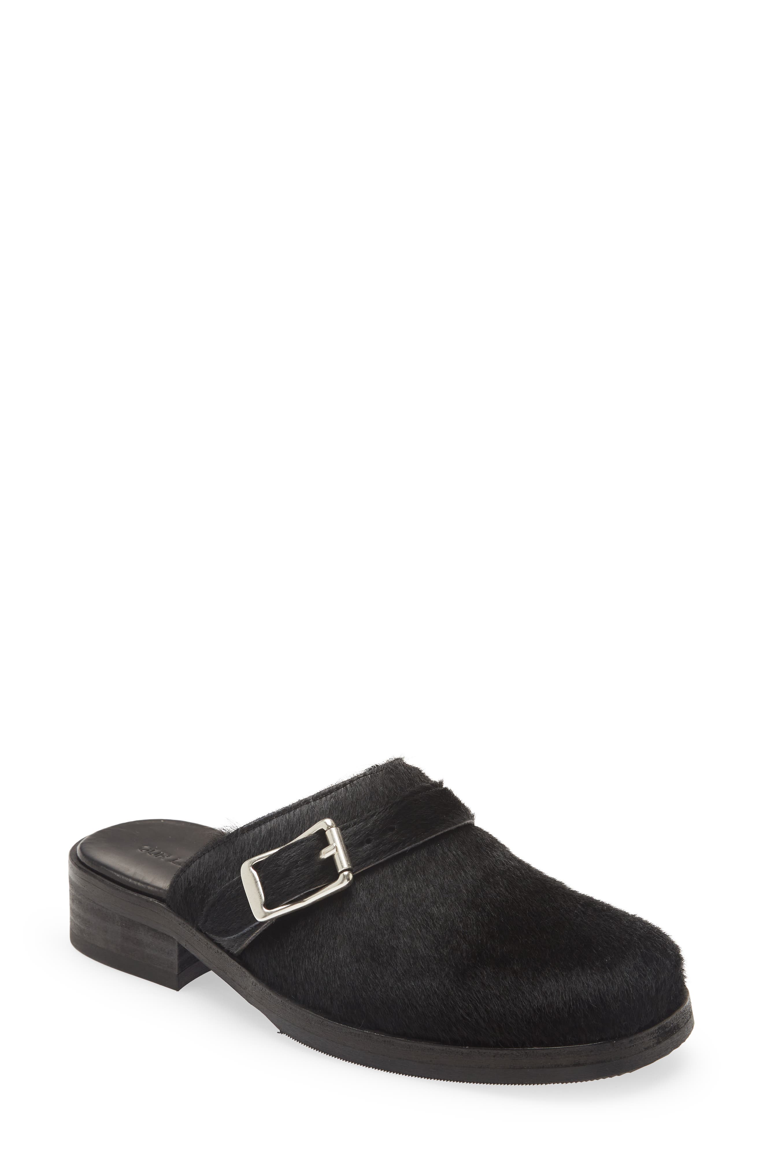 OUR LEGACY Camion Genuine Calf Hair Mule, Main, color, 