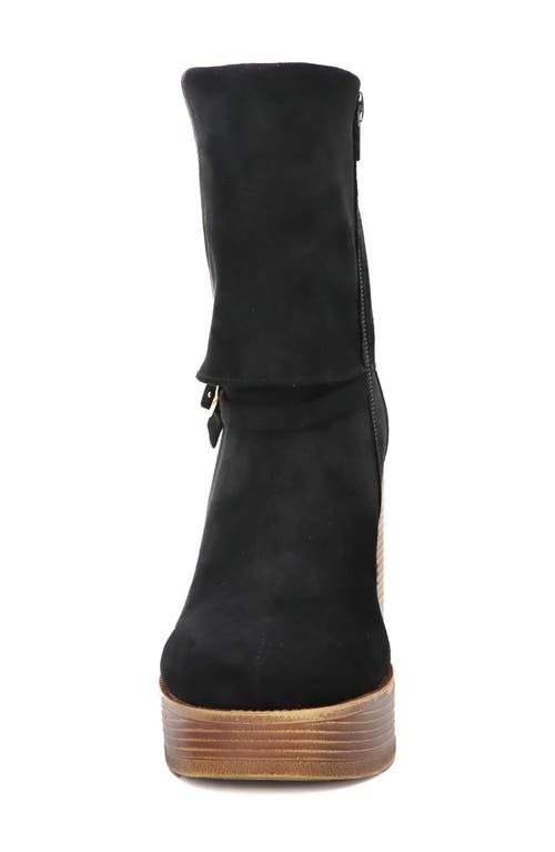 Yoki Platform Boot In Black
