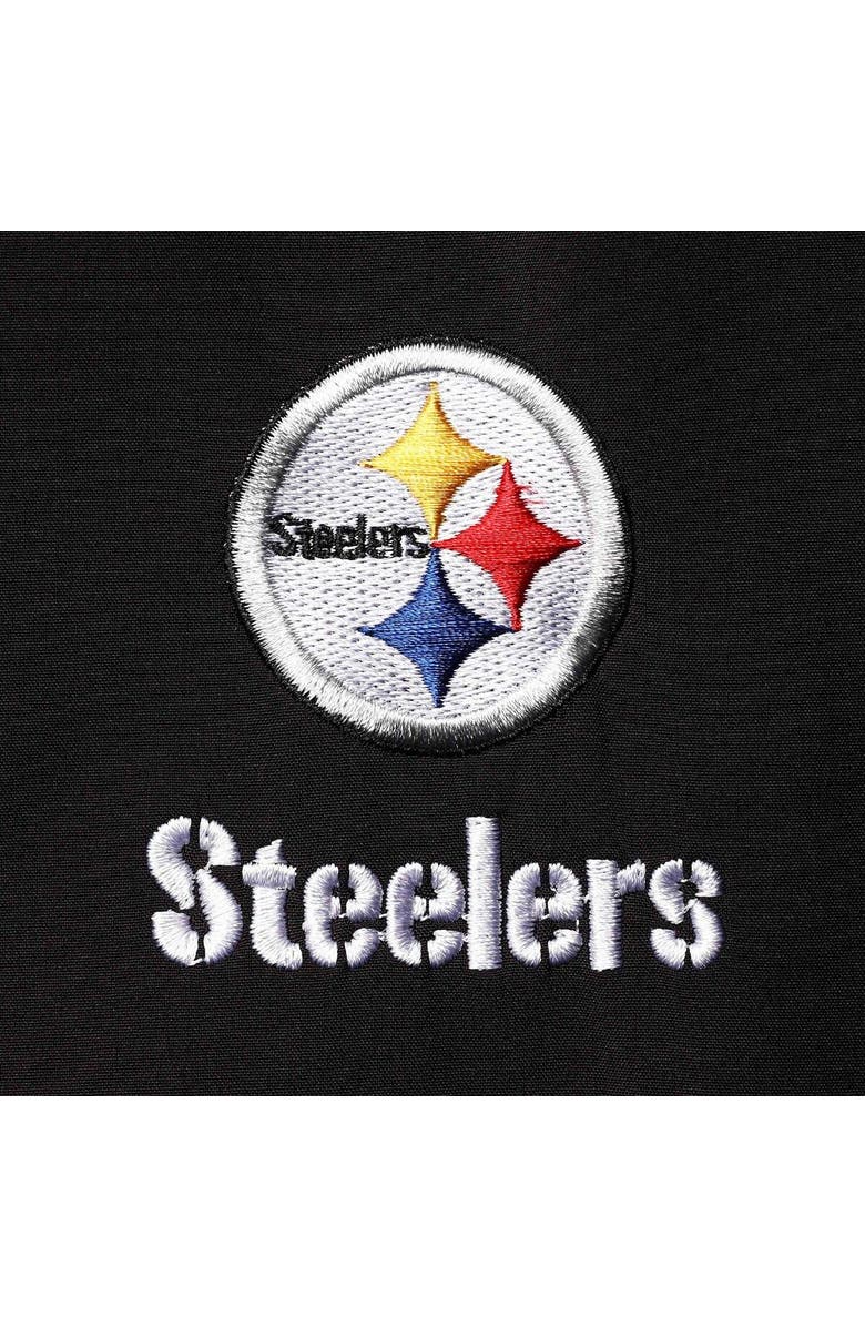 DUNBROOKE Men's Dunbrooke Black Pittsburgh Steelers Circle Archer Softshell Full-Zip Vest, Alternate, color, Black