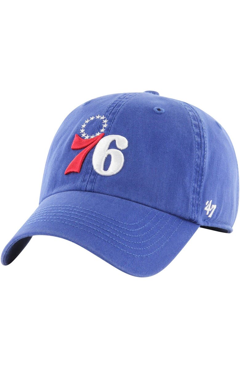 '47 Men's '47 Royal Philadelphia 76ers Alternate Logo Classic Franchise Fitted Hat, Alternate, color, Royal