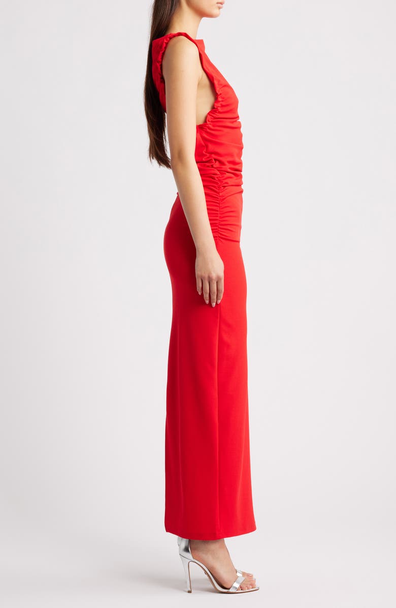 ICHI Ihmatine Maxi Dress, Alternate, color, Red