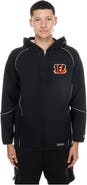 New Era Men's New Era Black Cincinnati Bengals Combine Authentic Raglan Full-Zip Hoodie