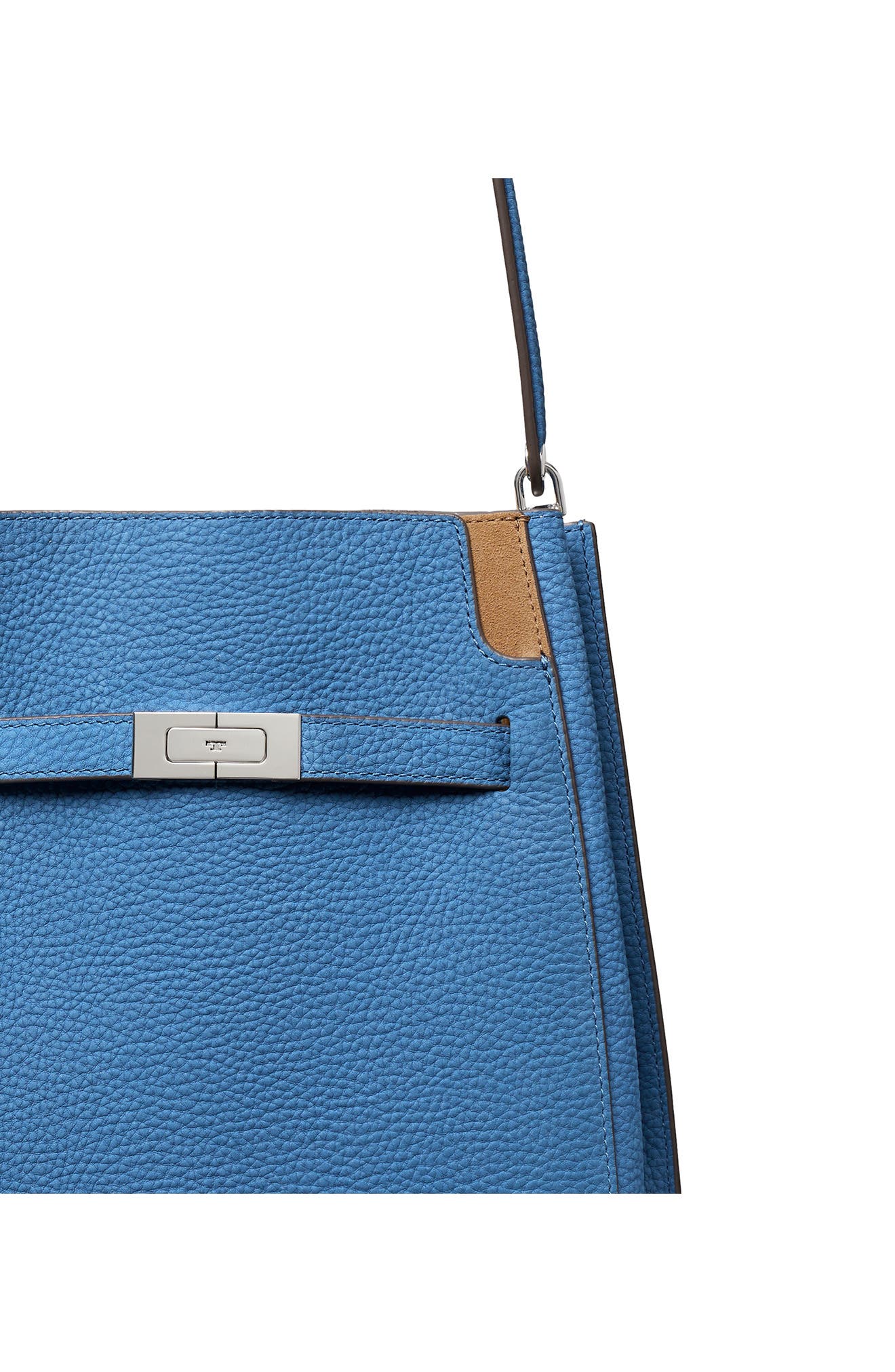 Lee Radziwill Nubuck Bucket Bag, Alternate, color, BRIGHT BLUE