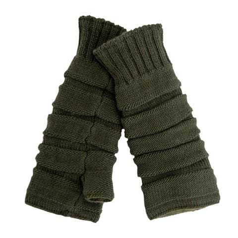 Hand Loom Reverse Step Fingerless Gloves