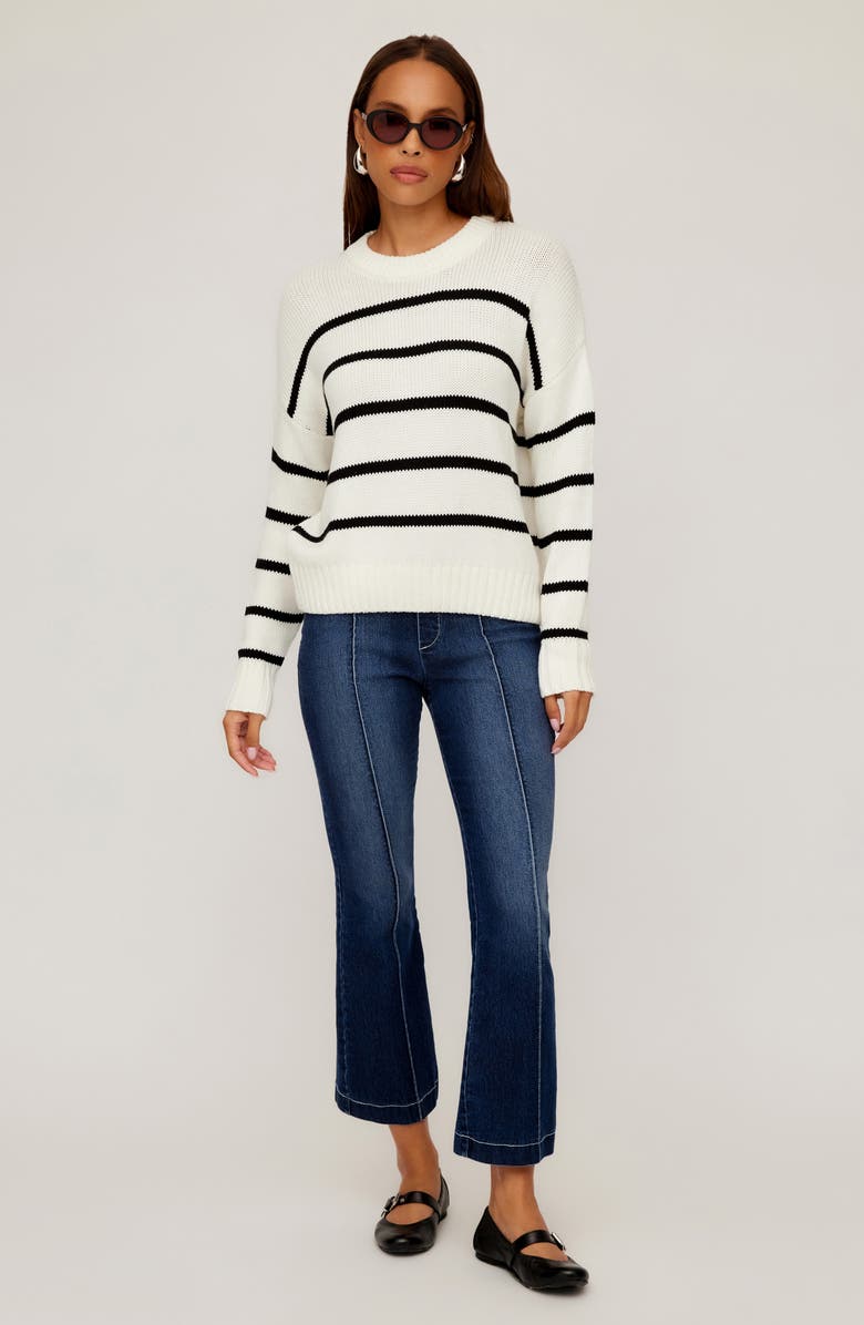 FIFTEEN TWENTY Luca Stripe Crewneck Sweater, Alternate, color,