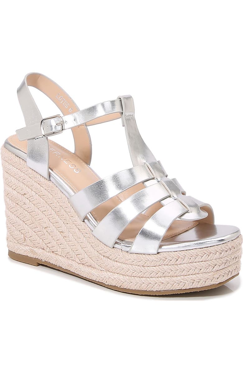 BERNESS Lotus Espadrille Wedge Platform Sandal, Main, color,