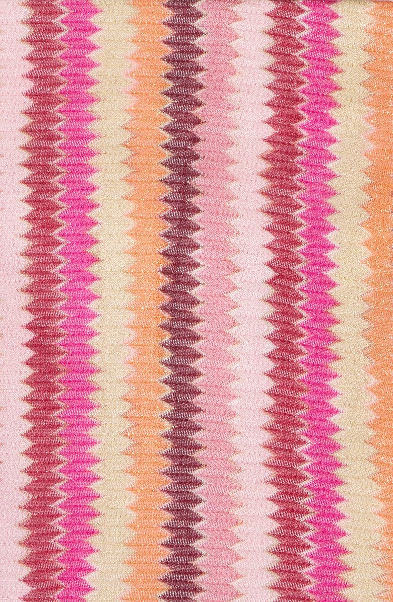 Vince Camuto Chevron Stripe Oblong Scarf, Alternate, color, Pink Multi