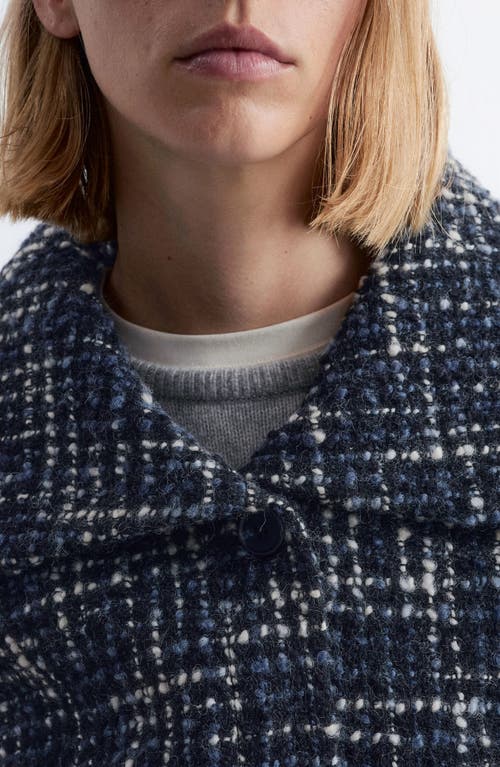 & Other Stories Crop Wool Blend Jacket In Blue