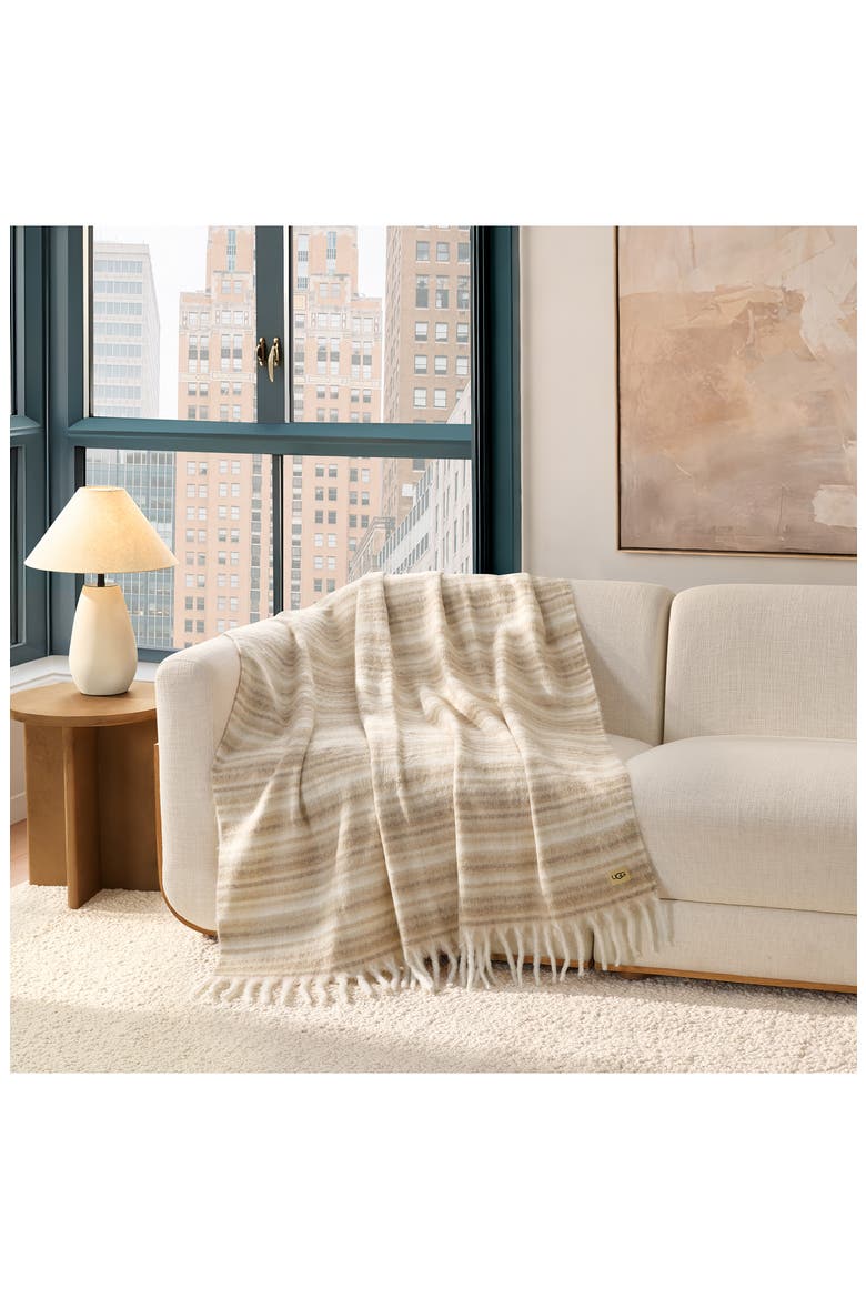 Joana Throw Blanket, Alternate, color, MUSTARD SEED/ CHESTNUT