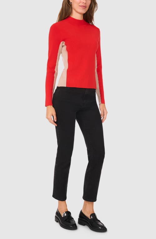 Shop Halogen ® Colorblock Mock Neck Sweater