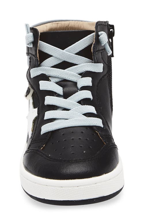 Old Soles Kids' Starling Metallic High Top Sneaker In Black