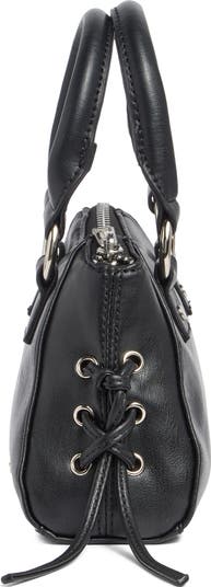 Whipstitch Top Handle Mini Satchel
