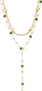 Panacea Crystal Layered 'Y' Necklace