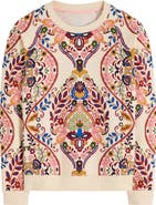 Boden Rosa Print Sweatshirt