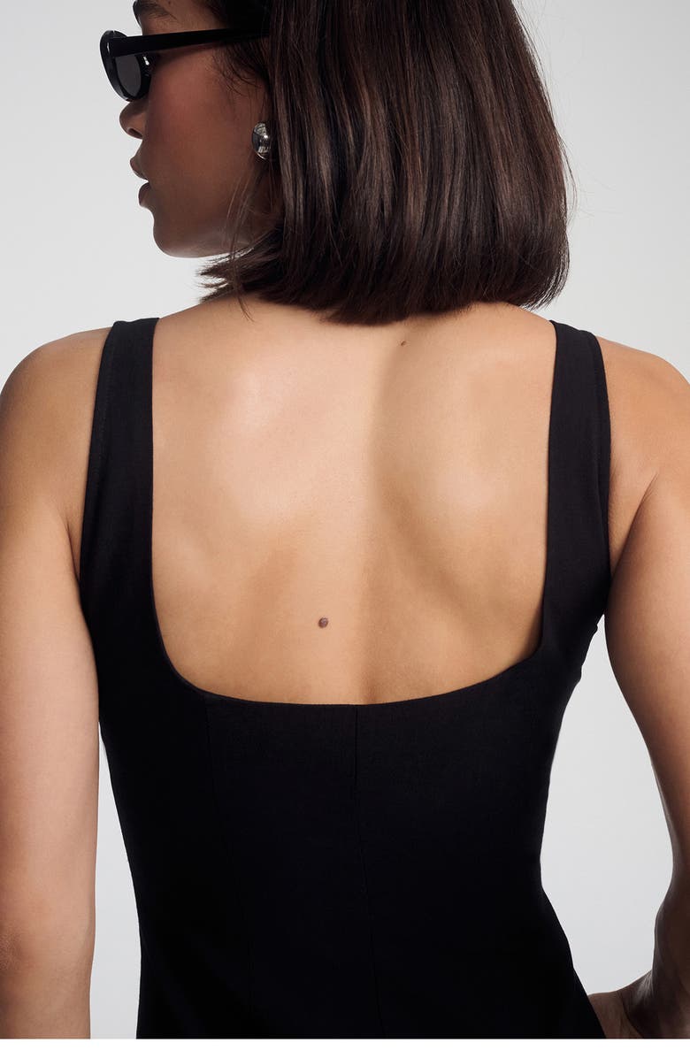 Mavi Jeans Woven Cotton Dress, Alternate, color, Black