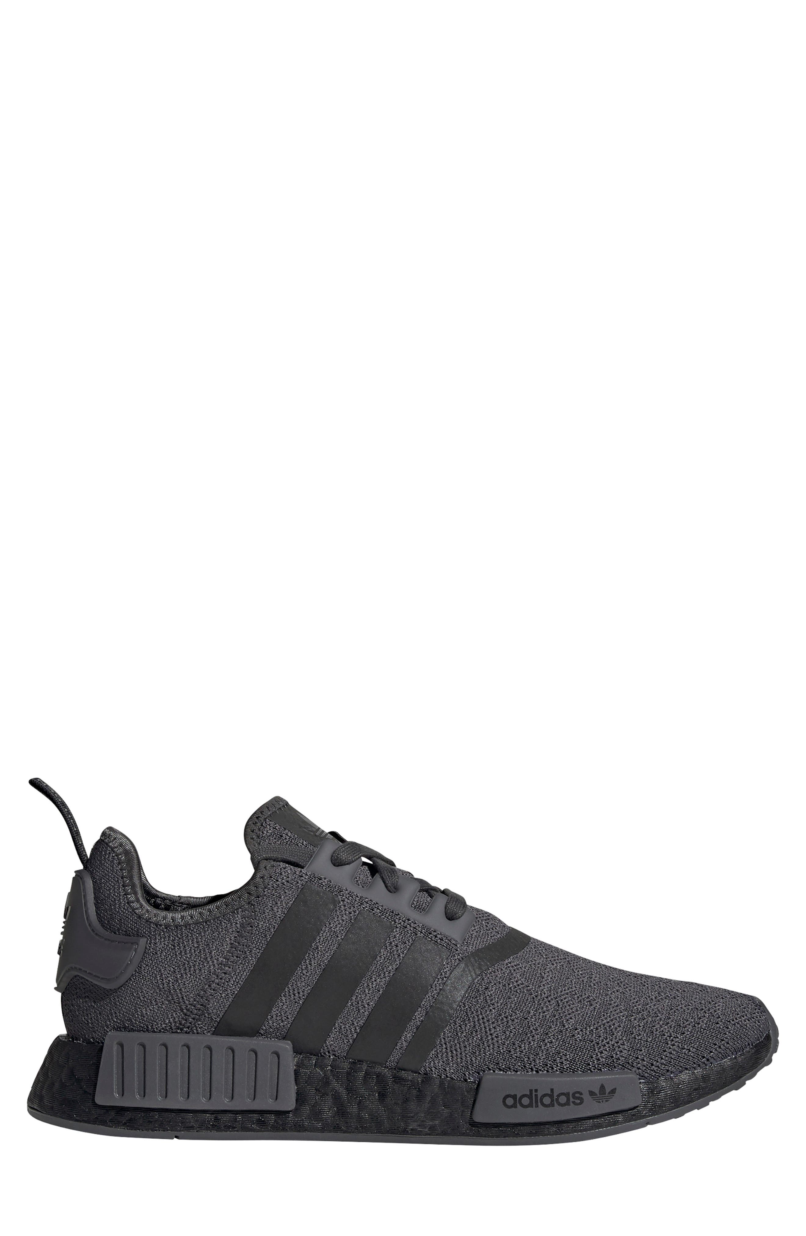 Originals NMD R1 Sneaker, Alternate, color, GREY/ CORE BLACK/ GREY
