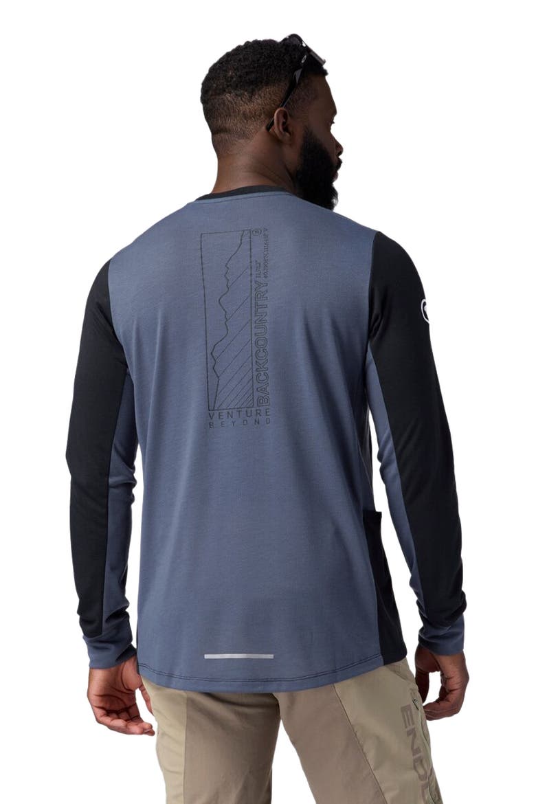 Slickrock Drirelease Long-Sleeve Tech T-Shirt - Men's, Alternate, color, Black/Turbulence