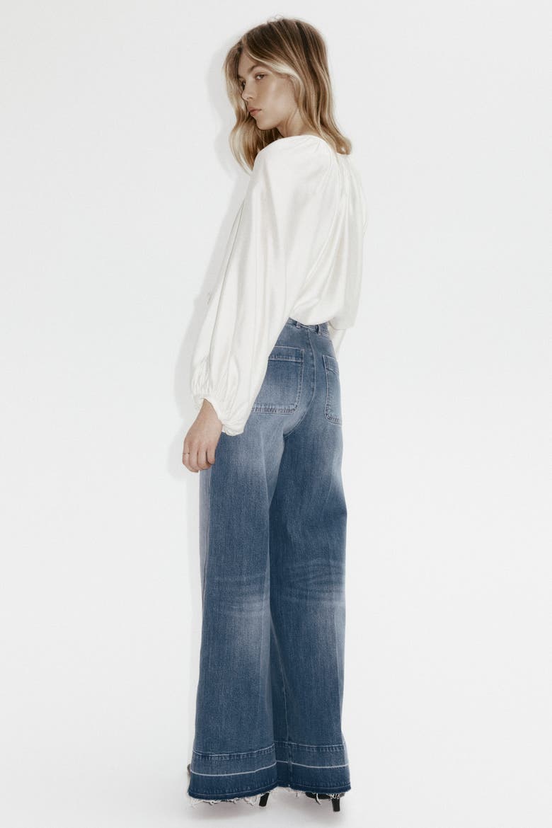 Wide High Jeans, Alternate, color, Denim blue