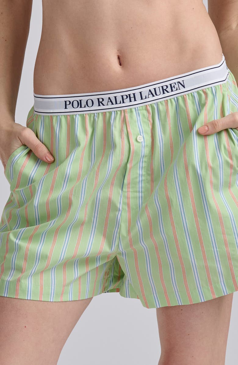 Polo Ralph Lauren Boxer Pajama Shorts, Alternate, color, Sunday Stripe