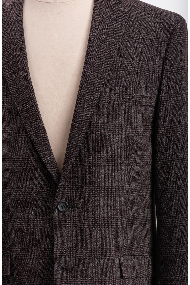 Charcoal Plaid Sport Coat, Alternate, color, GREY