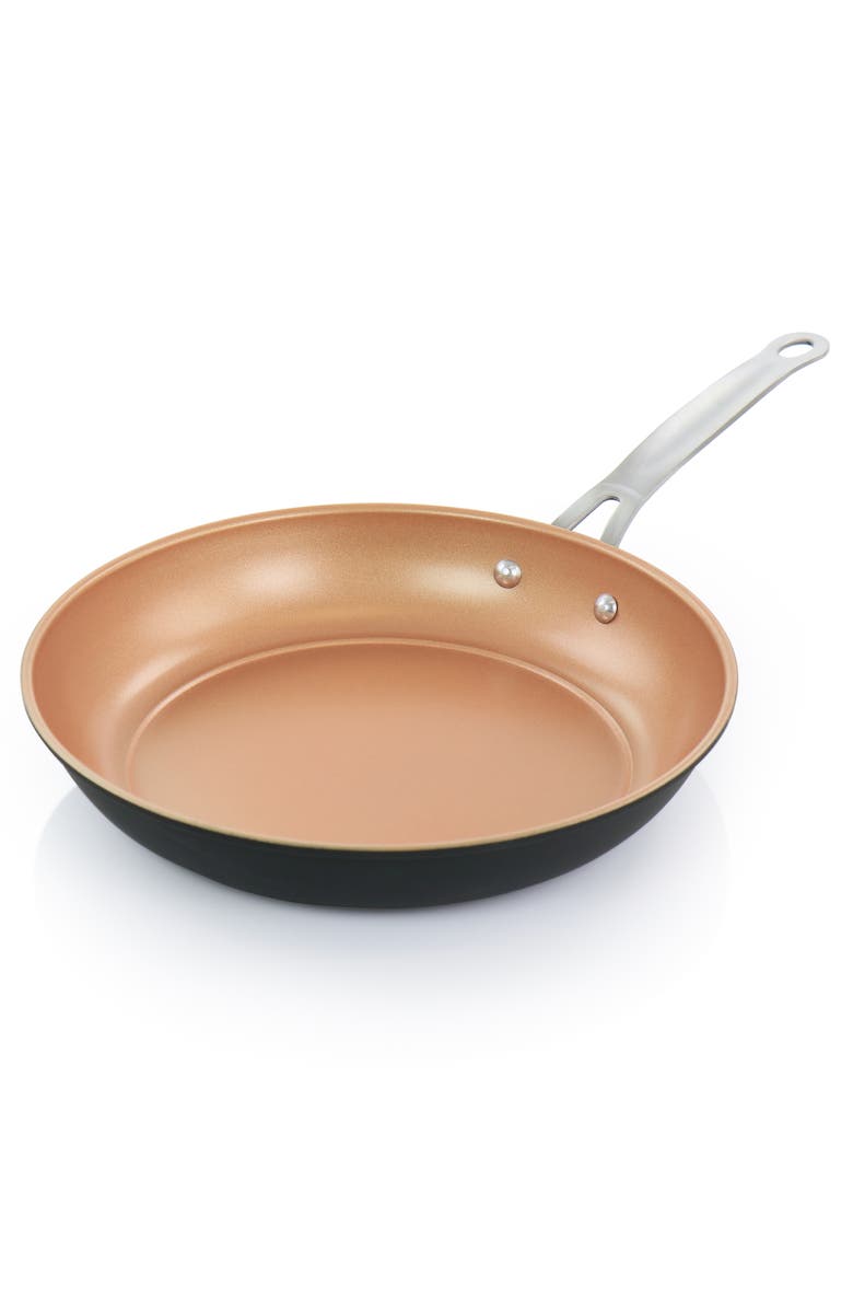 Gibson Home Chestnut 2 Piece Nonstick Carbon Steel Frying Pan Set, Alternate, color, Metallic Silver