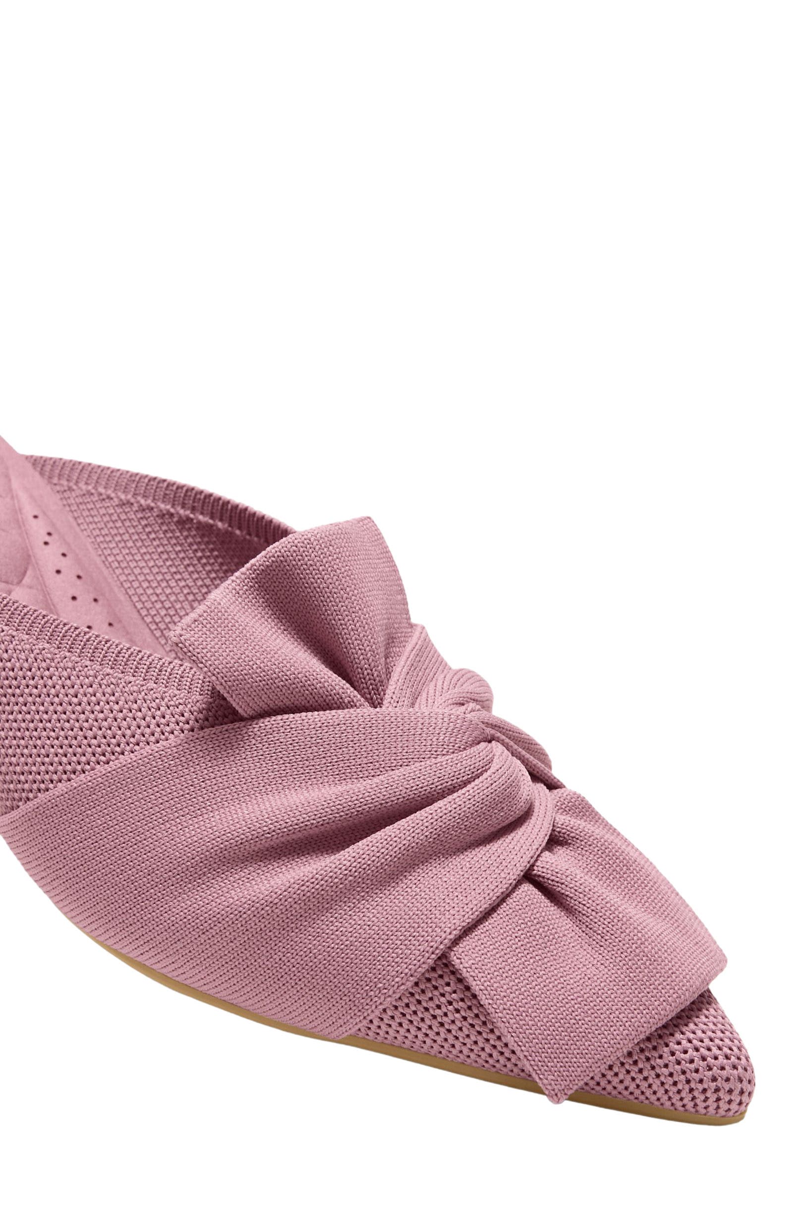 Samira Pointed-Toe Bow Sandals, Alternate, color, Mauve