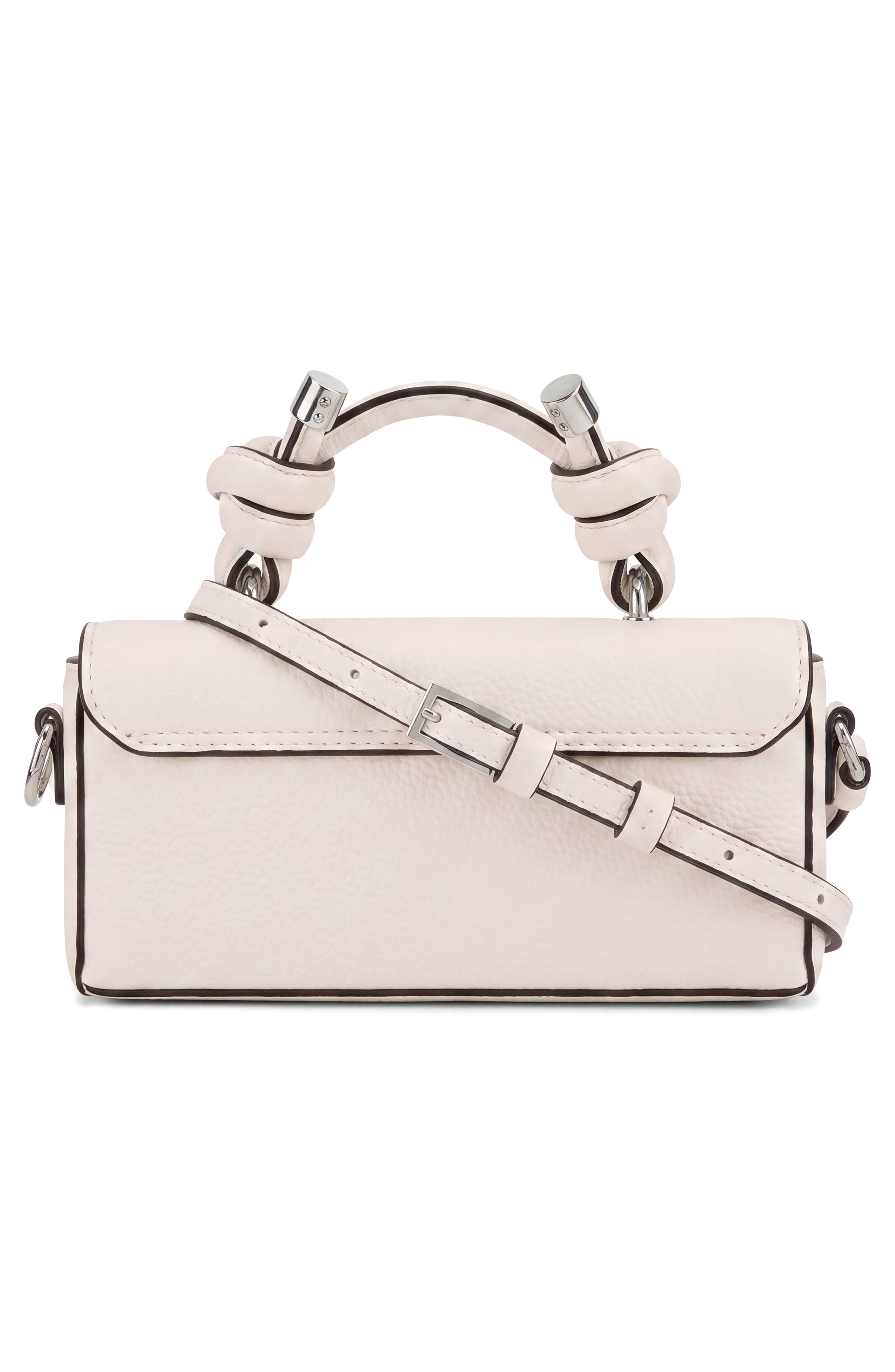Mary Micro Pebbled Leather Crossbody Bag, Alternate, color, PUMICE