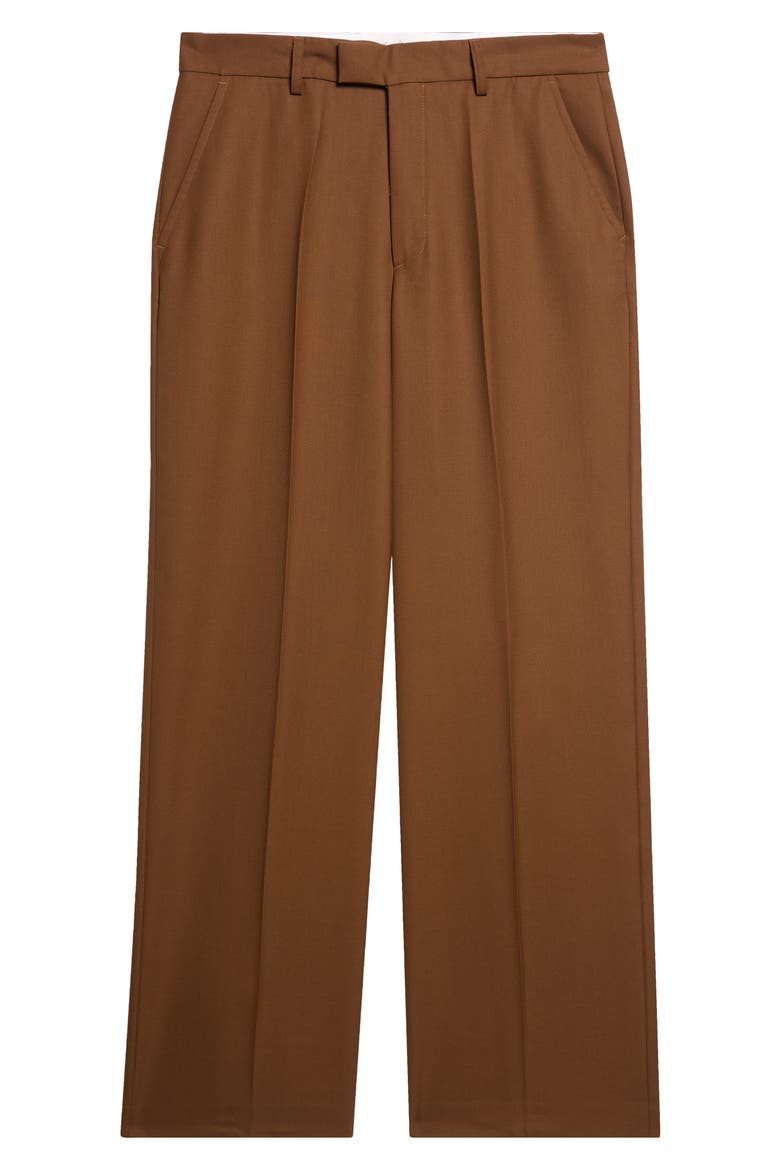 Relaxed Primo Virgin Wool Trousers, Alternate, color, BROWN