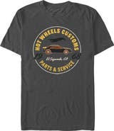 Hot Wheels Men's Hot Wheels Customs Parts and Service Graphic T-Shirt