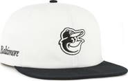 '47 Men's '47 White/Black Baltimore Orioles Foundation Captain Snapback Hat