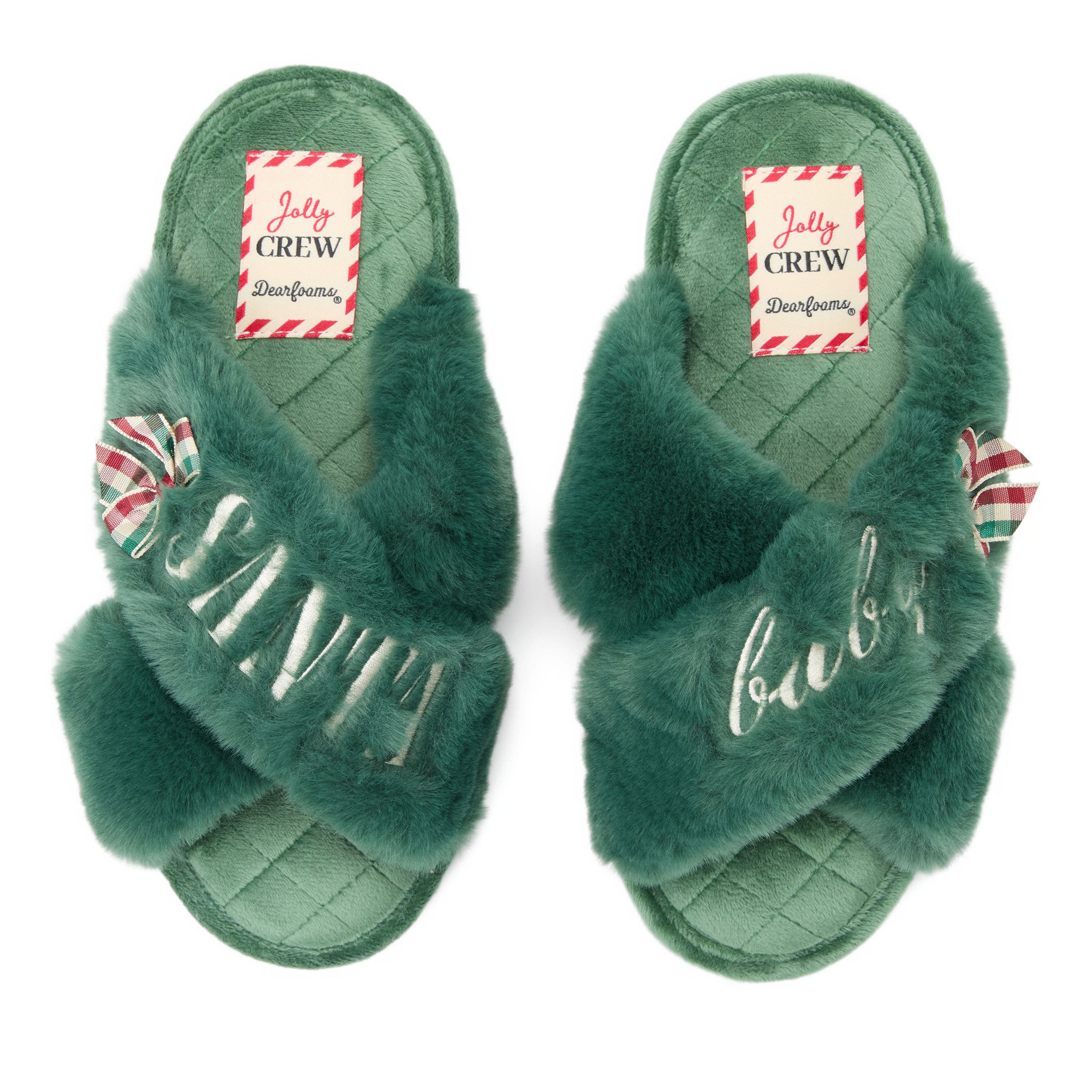 Mama Fur Slide Slippers, Alternate, color, SPRUCE