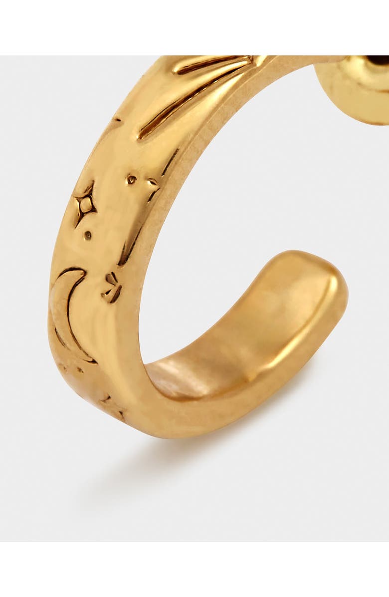 Katie Loxton Luna Waterproof Gold Hoop Earrings, Alternate, color, Gold