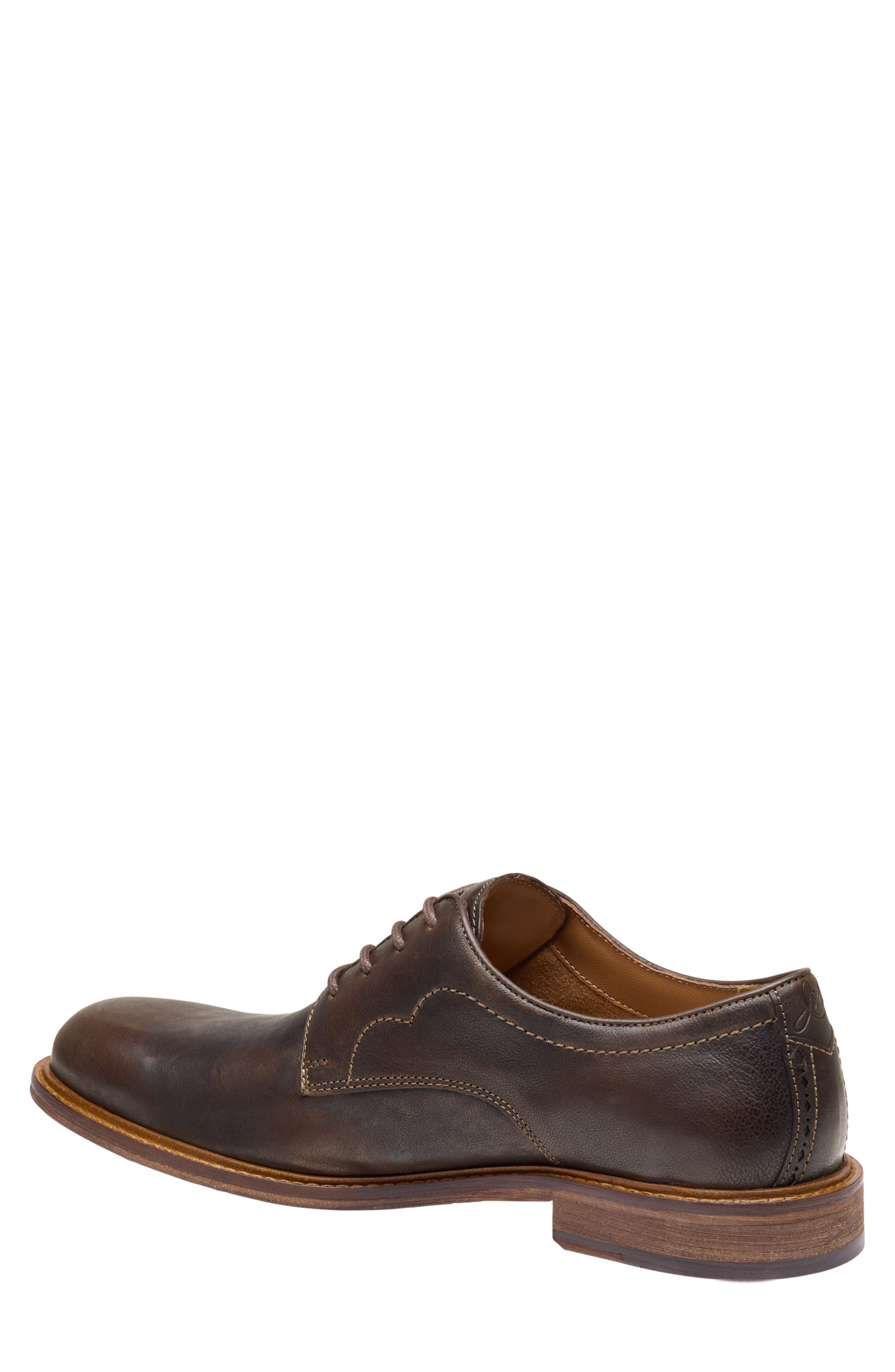 Ripley Plain Toe Derby, Alternate, color, DARK BROWN BOMBER LEATHER