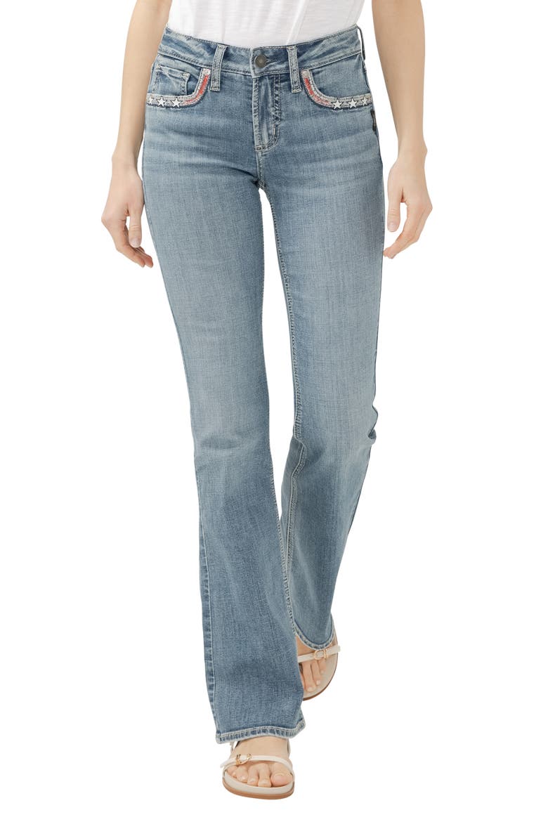 Suki Americana Curvy Mid Rise Bootcut Jeans, Main, color, FREEDOM
