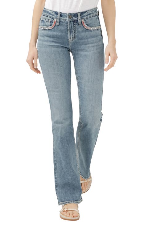 Suki Americana Curvy Mid Rise Bootcut Jeans (Freedom)