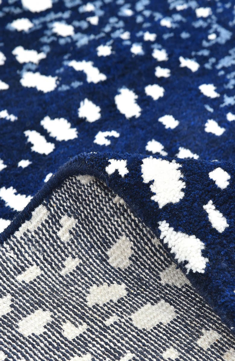 Solo Rugs Louis Handmade Wool Blend Area Rug, Alternate, color, Blue