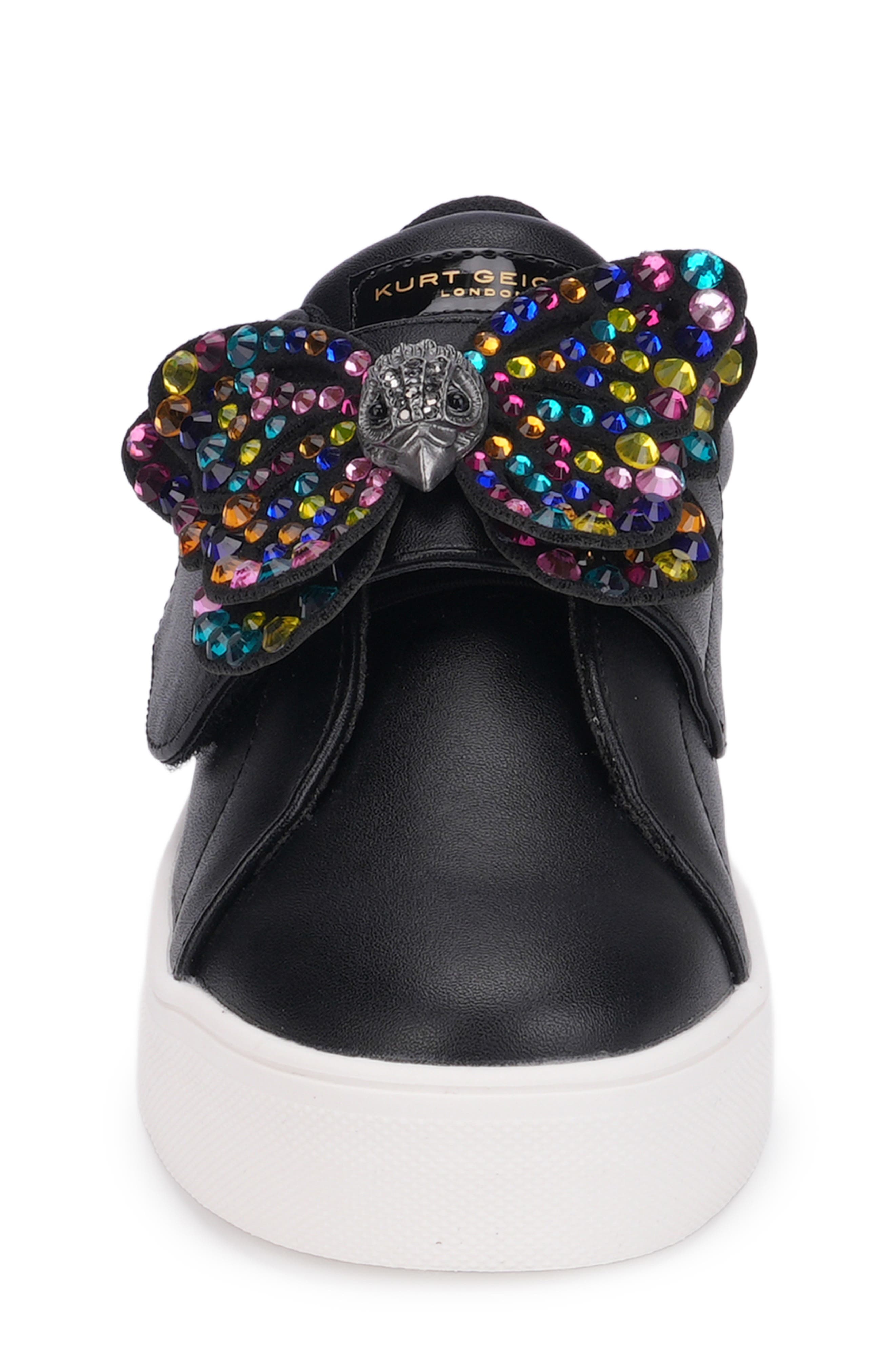 Kids' Mini Laney Butterfly Sneaker, Alternate, color, BLACK