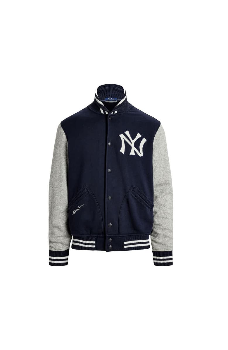 Polo Ralph Lauren Men's Polo Ralph Lauren Navy New York Yankees Full-Snap Varsity Jacket, Alternate, color,