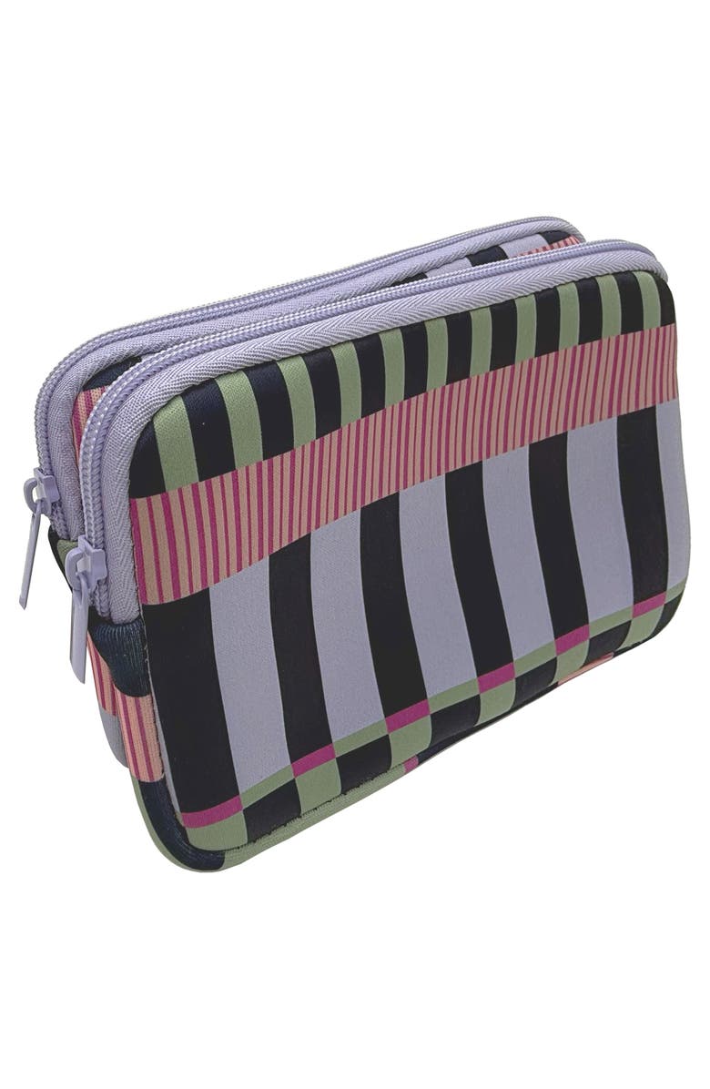 MYTAGALONGS Double Zip Easy View Pouch, Alternate, color, Teal