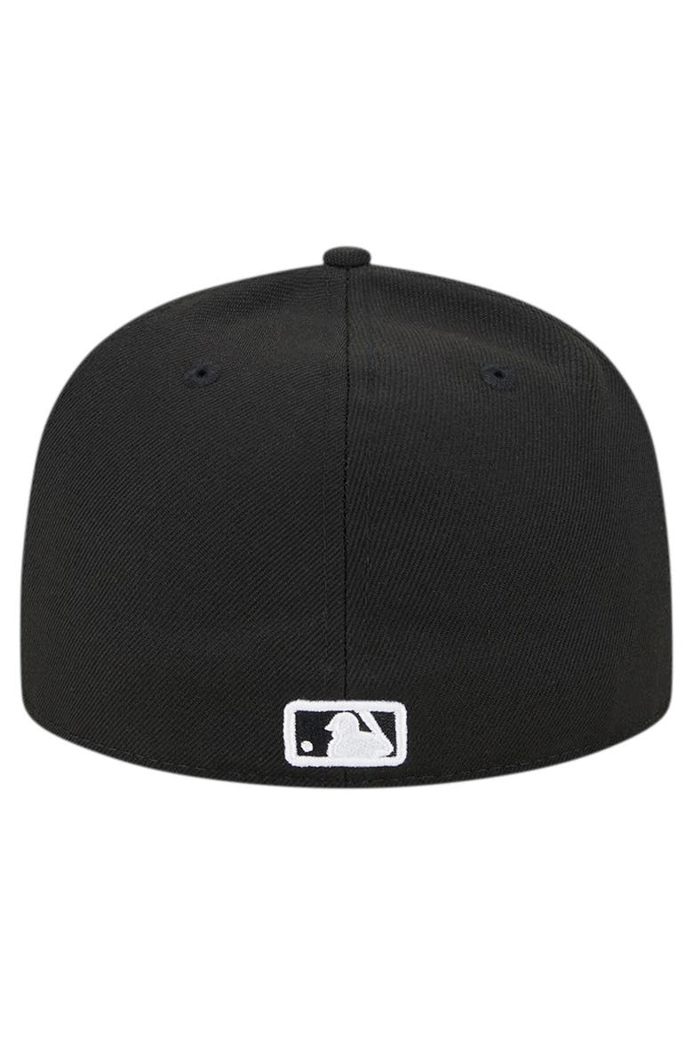 Men's New Era Black San Diego Padres Logo 59FIFTY Fitted Hat, Alternate, color, Black
