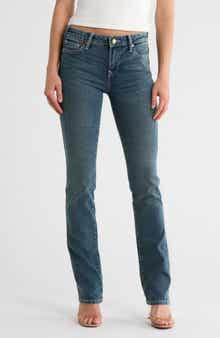 True Religion Billie Mid Rise Straight Leg Jeans