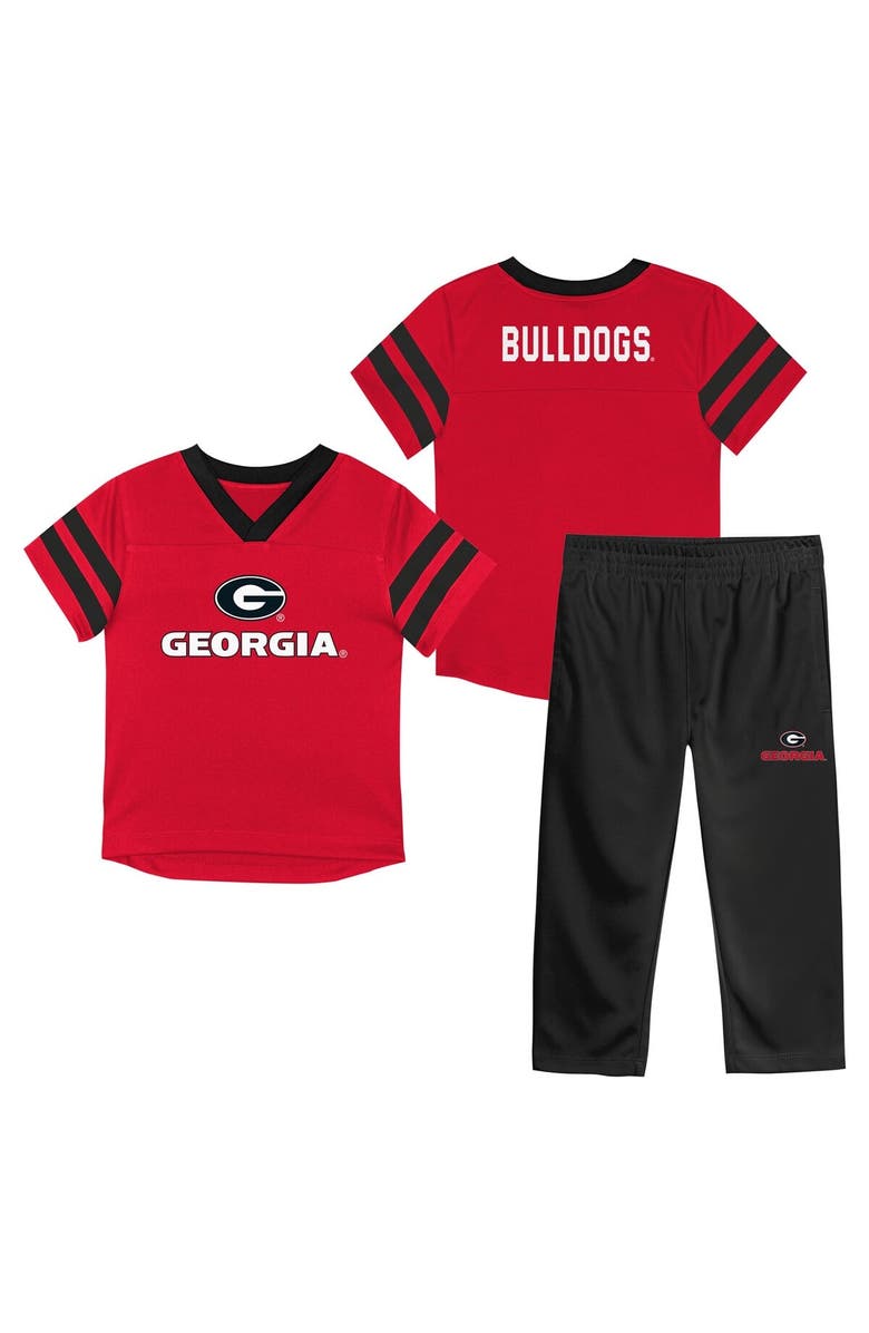 Outerstuff Infant Outerstuff Red Georgia Bulldogs Team Logo Red Zone Top and Pant Set, Main, color, Red