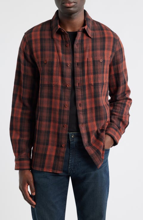 Mason Plaid Flannel Button-Up Shirt