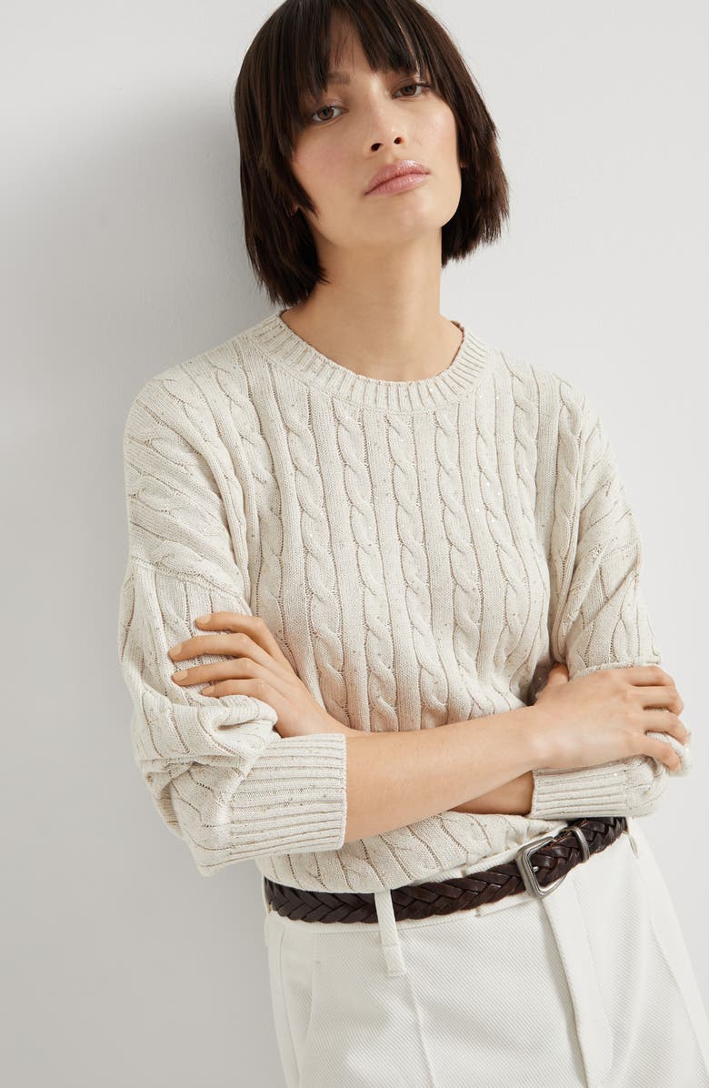 Brunello Cucinelli Dazzling T-shirt, Alternate, color, 