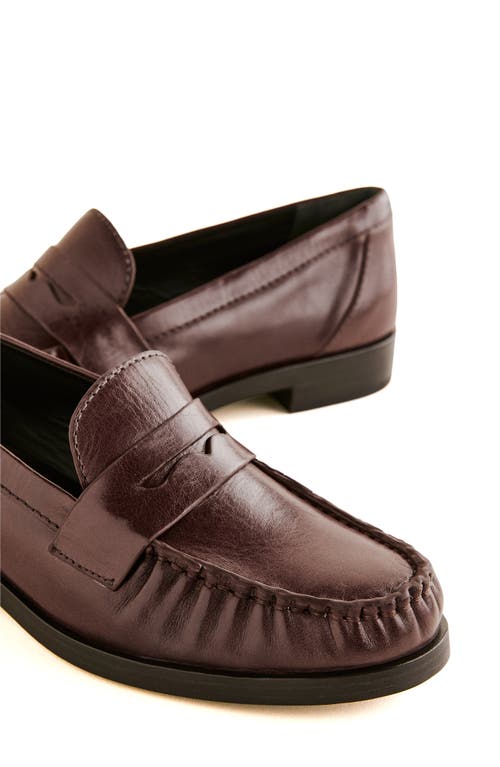 Reformation Ani Ruched Penny Loafer