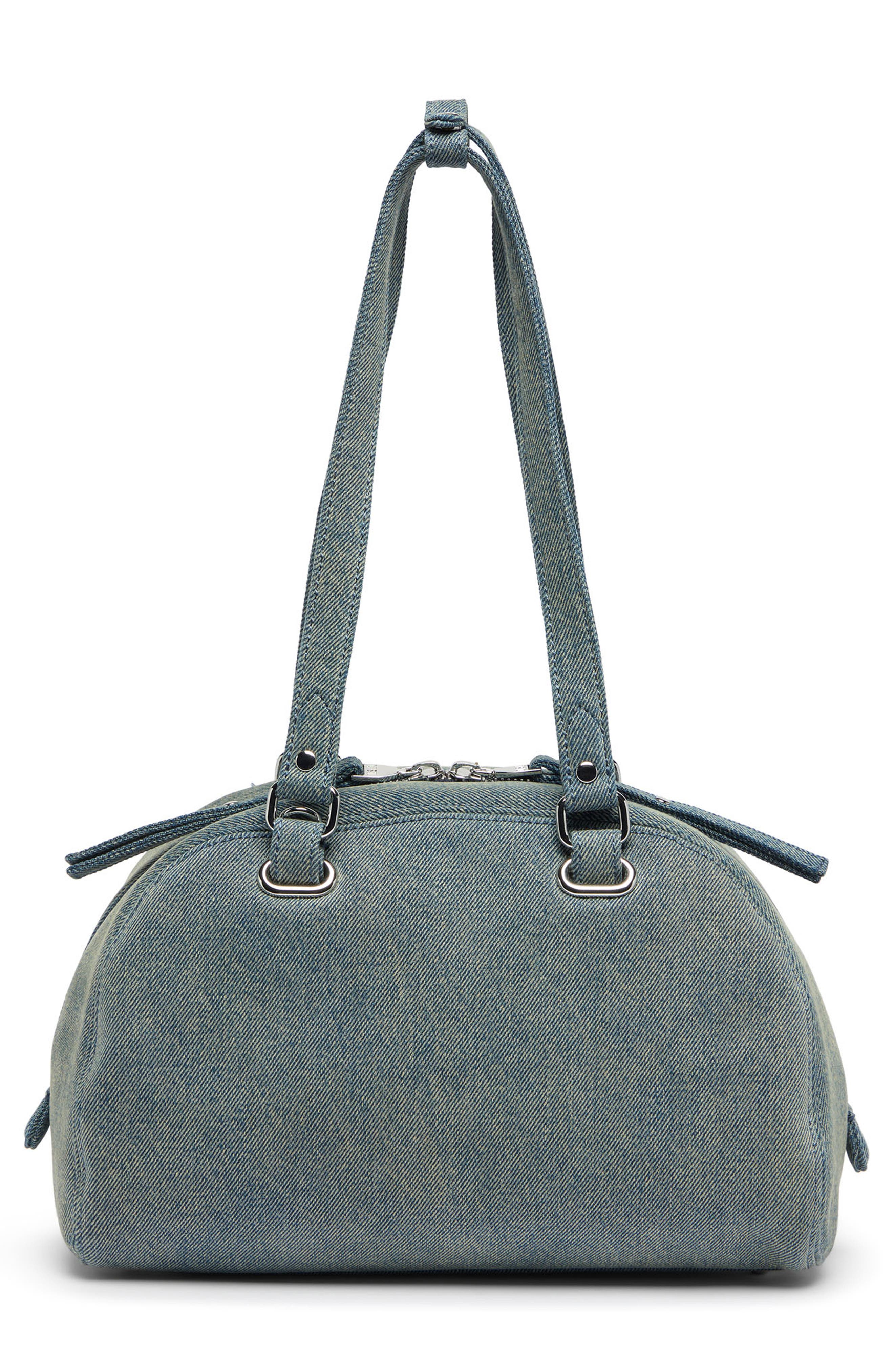 1DR Dome Soft Denim Shoulder Bag, Alternate, color, DENIM