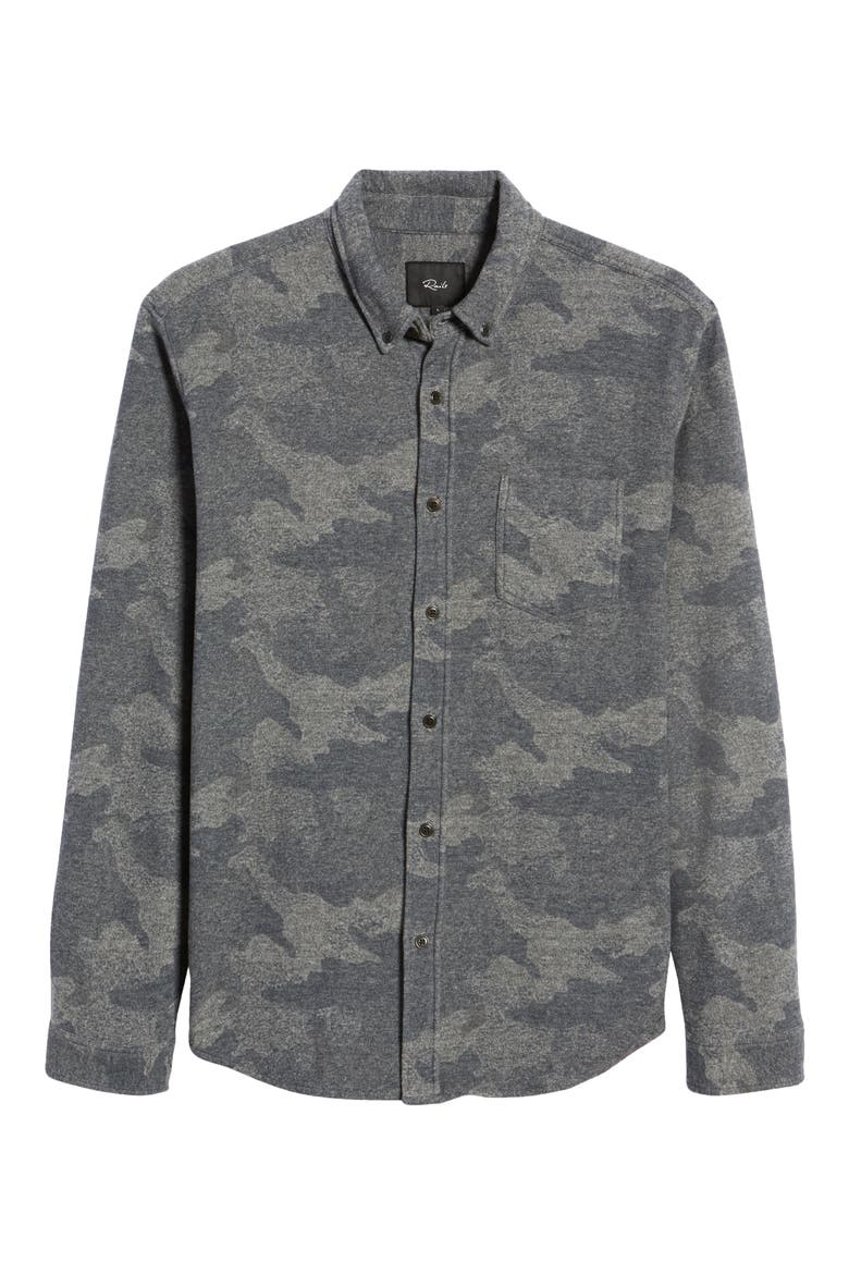 Berkeley Classic Fit Button-Down Shirt, Alternate, color, BLUE CAMO