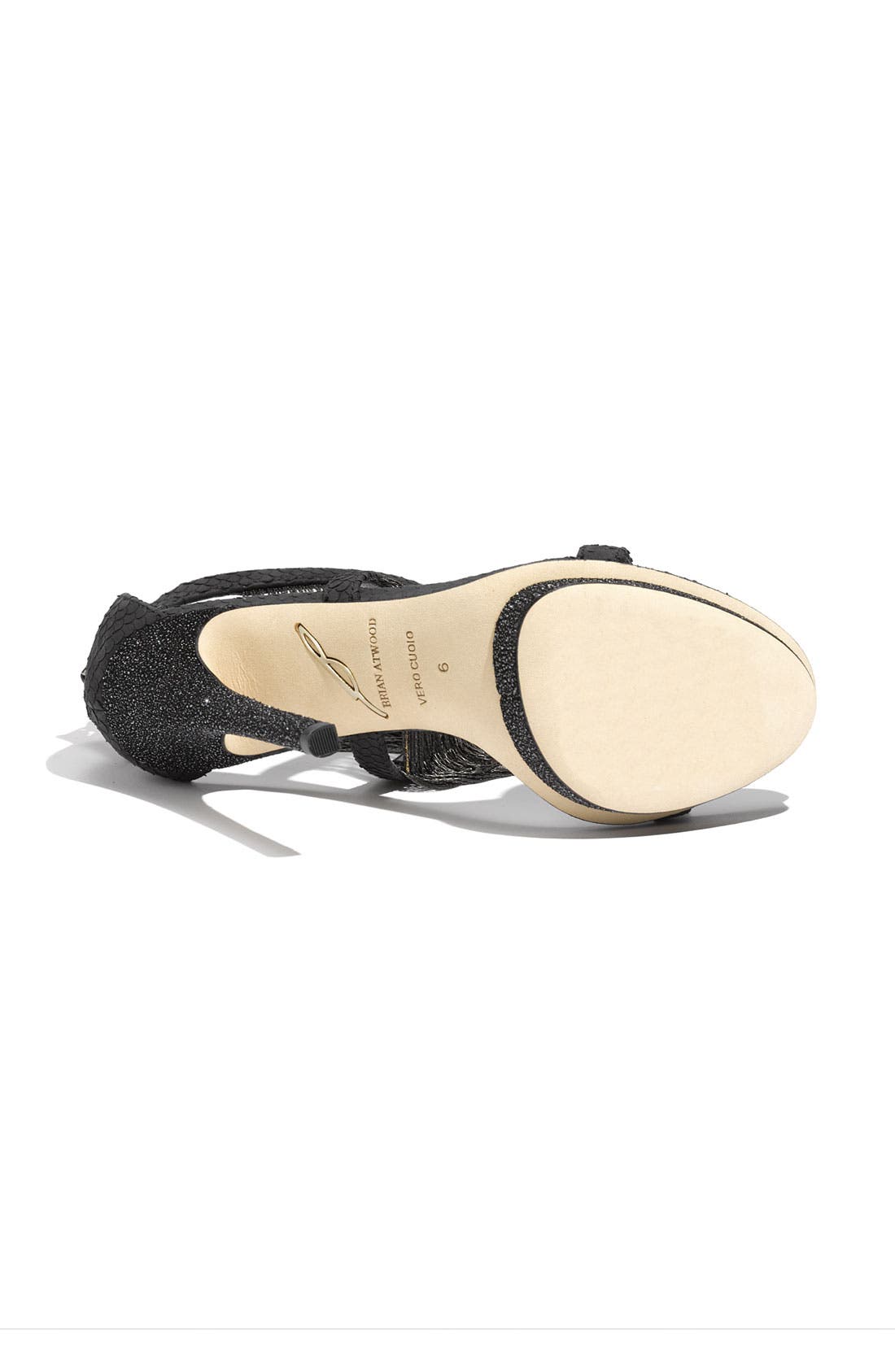'Cassiane' Sandal, Alternate, color, BLACK