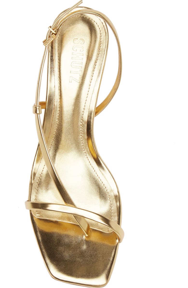 Schutz Heloise Slingback Sandal, Alternate, color, Ouro Claro Orch
